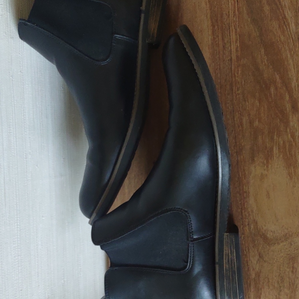 Black Leather Bruno Marc Mens Boots - Size 13 - Picture 7 of 10